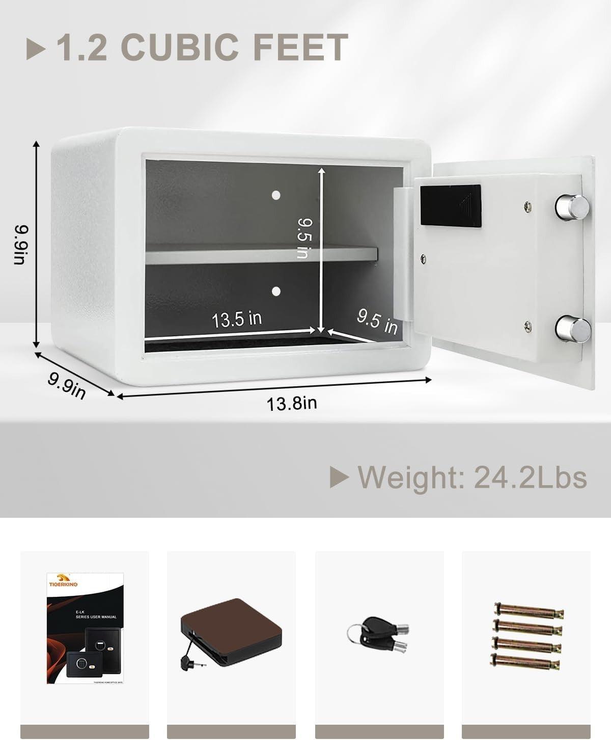 34L Digital Safe Box Electronic Keypad Cash Document Security Safe
