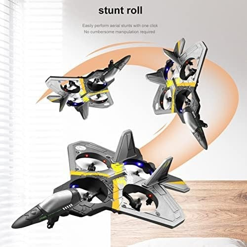 RC Airplane Drone Toy 6CH 2.4GHz Stunt Roll Gravity Sensing 2-Battery