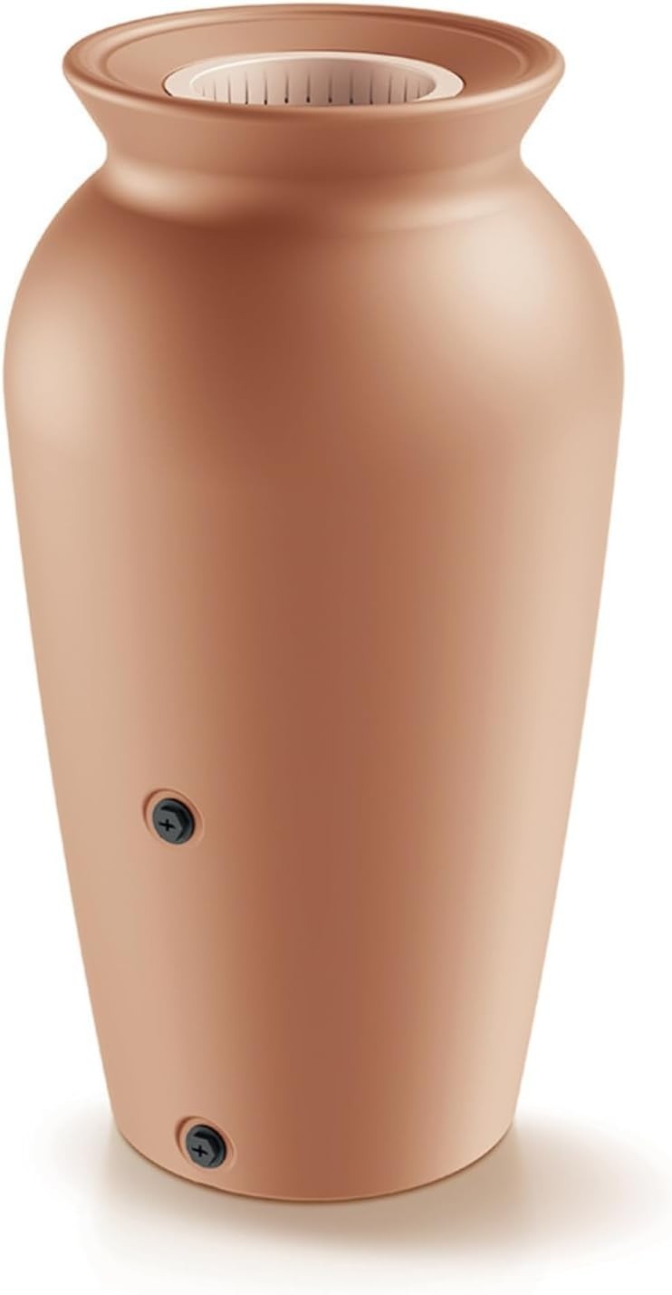 120L Decorative Rainwater Tank with Connection Kit, Round, Brick