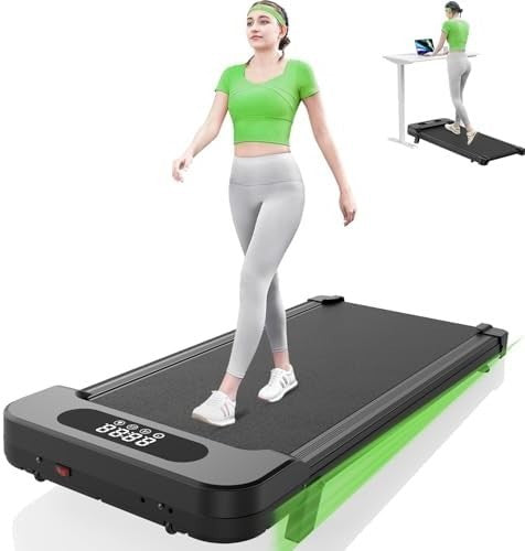 5% Incline Walking Pad Treadmill 8KM/H LED Display Remote Foldable Under Desk