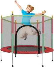 55in Toddler Trampoline with Safety Enclosure Indoor Outdoor 200KG