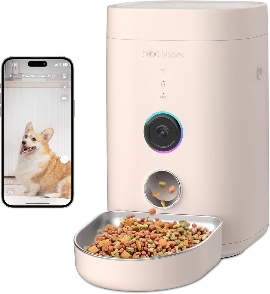 Smart Pet Feeder with Camera WiFi App Control 4L Auto Cat Dog Feeder