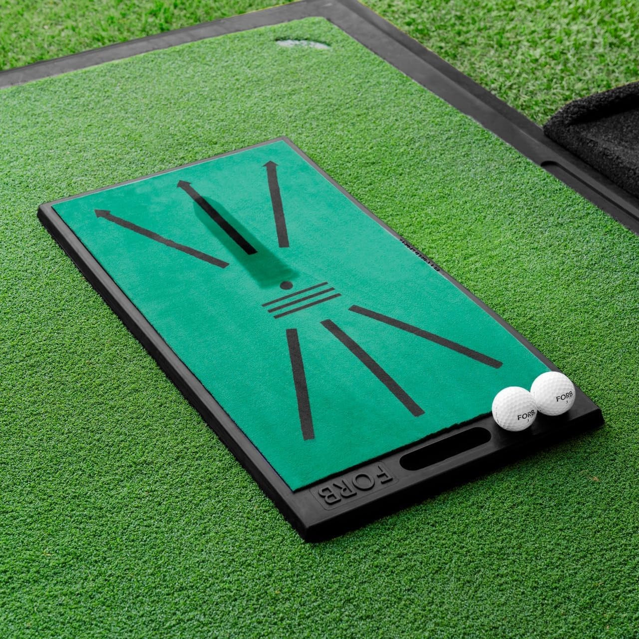 Golf Divot Board Swing Path Trainer Mat 34x66cm Non Slip Base