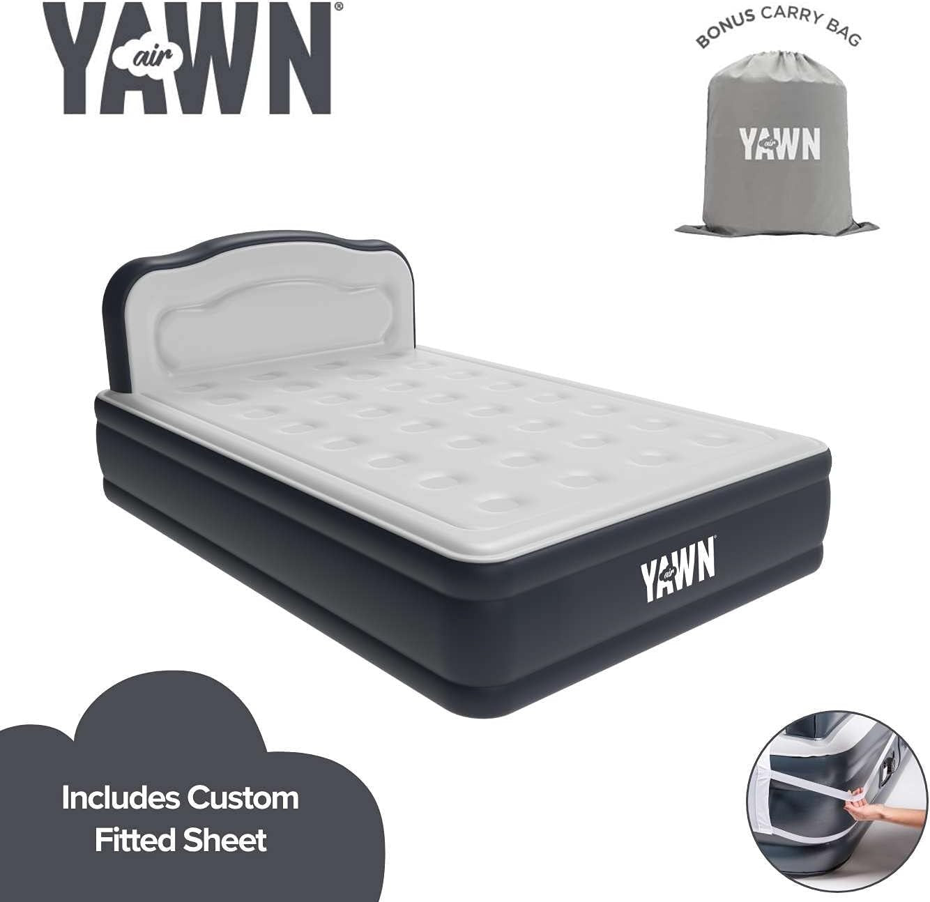 Luxury Self Inflating Air Bed Double Size Built In Pump Guest Camping