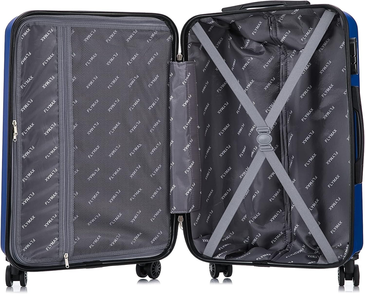 Medium 24'' Check In Luggage ABS Hard Shell 4 Wheel Spinner 68L Lock