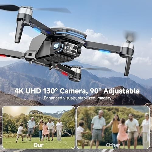 4K HD Brushless Camera Drone Mini Foldable Quadcopter w/ Voice & Gesture Control