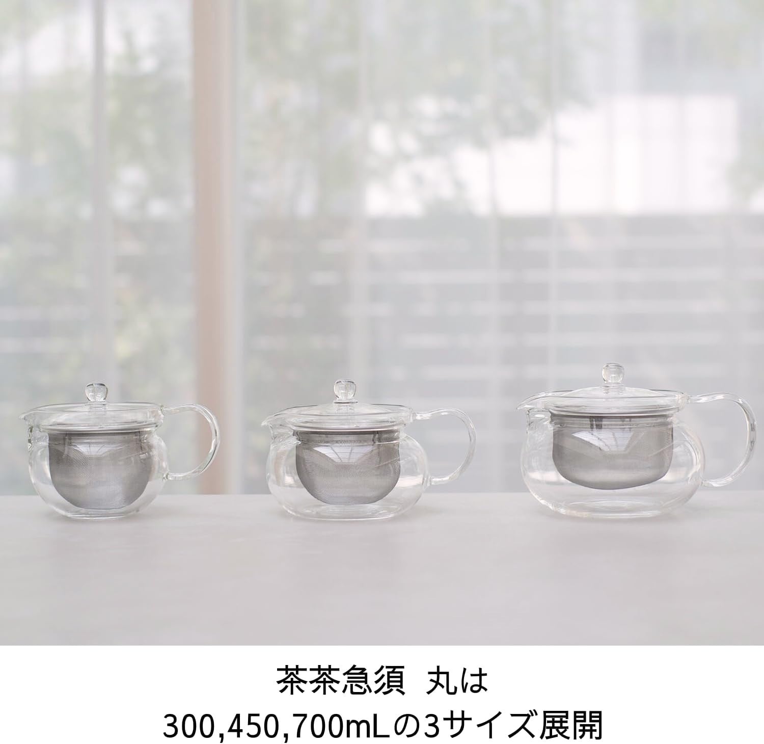 Glass Teapot with Large Tea Strainer 300ml Heatproof Dishwasher Safe