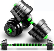 15KG Adjustable Dumbbells Barbell Set 3 in 1 Home Gym Weights