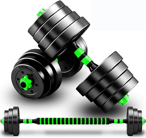 15KG Adjustable Dumbbells Barbell Set 3 in 1 Home Gym Weights