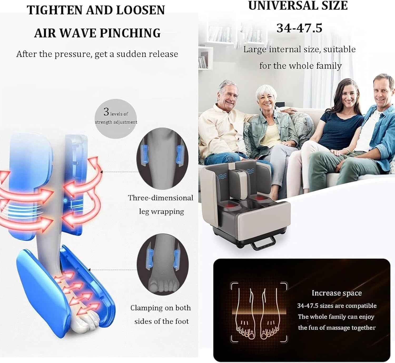 2-in-1 Foot & Calf Massager with Heat | Shiatsu, Kneading, App-Controlled