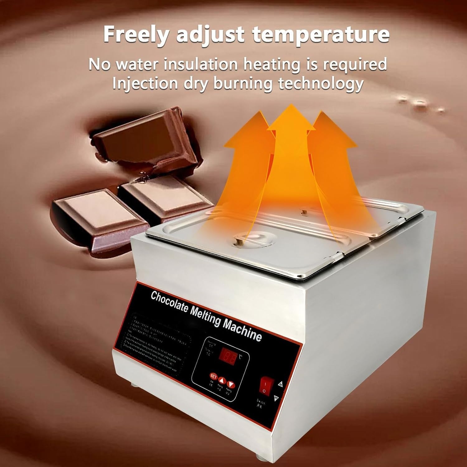 Electric Chocolate Melting Pot Stainless Steel Tempering Machine