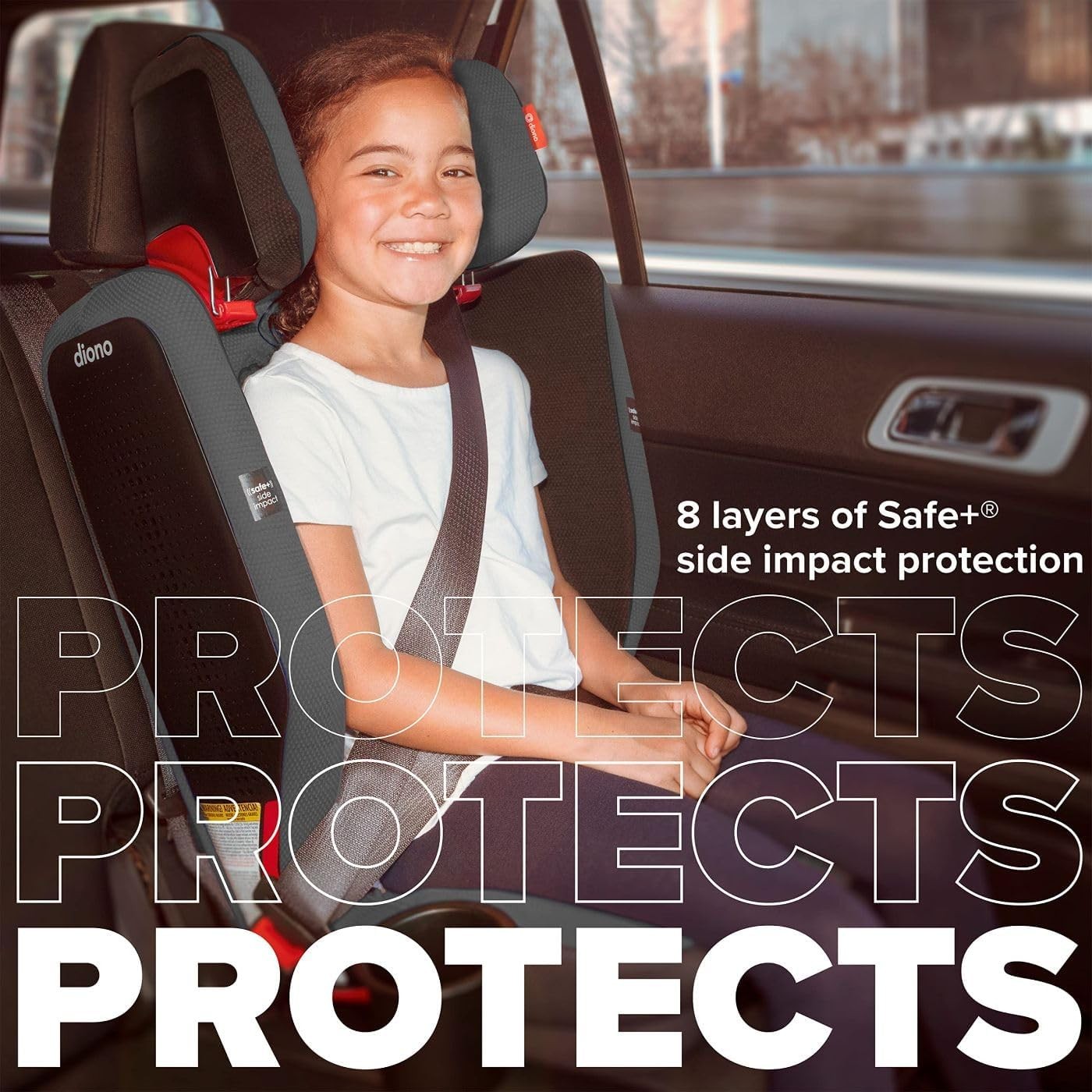 i-Size High Back Booster Car Seat ISOFIX Foldable Travel Compact