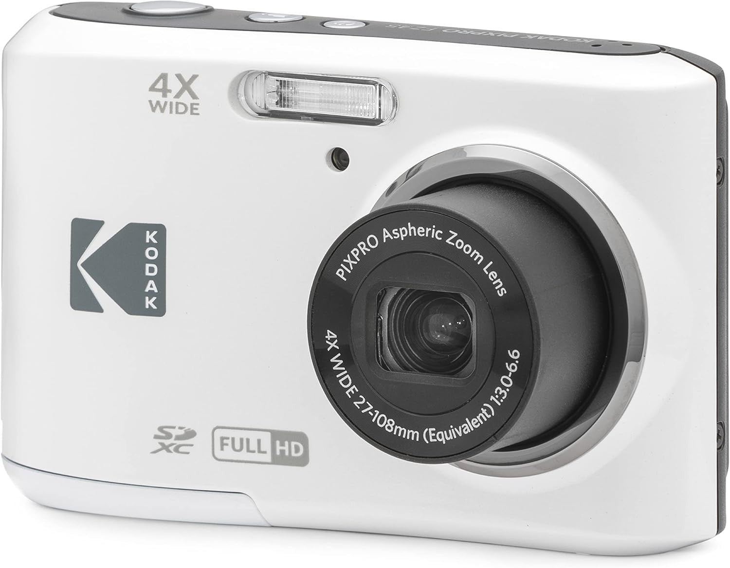 16MP Compact Digital Camera 4X Optical Zoom HD Video LCD Stabilization