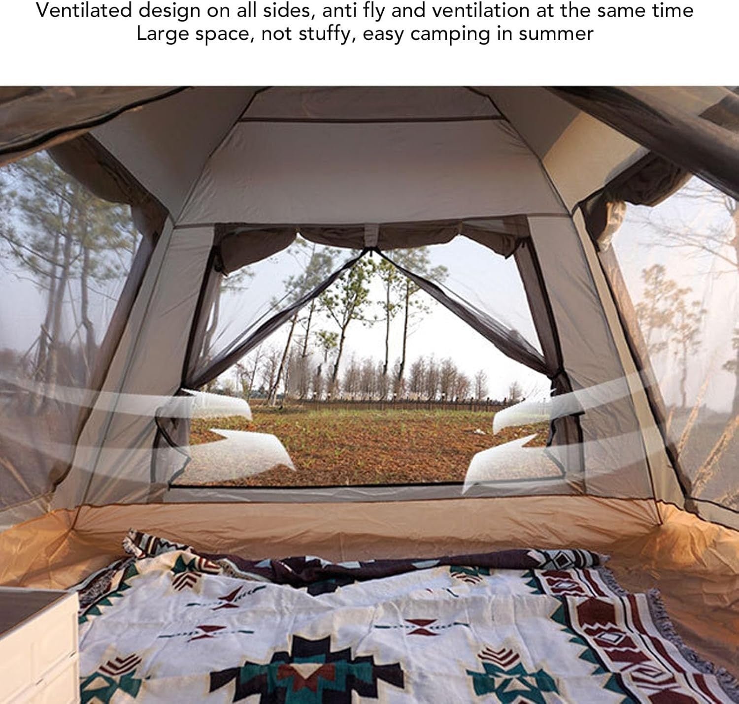 Pop Up Camping Tent Family Dome Rainproof Sun Shelter