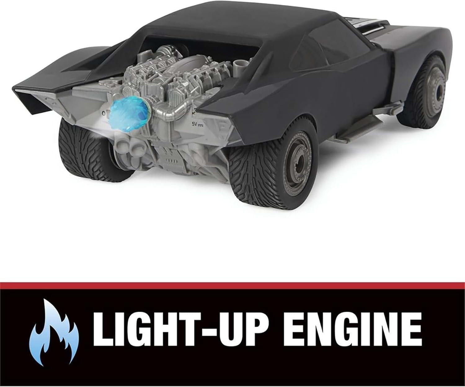 Turbo Boost Batmobile RC Car for Kids 4+, 1:15 Scale Remote Control Car w/ Light