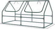 Large Mini Greenhouse Waterproof Cold Frame Plant Shelter with Zipper Doors