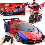 Transforming RC Car Robot Toy – 2-in-1 Remote Control Drift Car Red