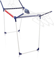 Large 20m Clothes Airer Folding Laundry Drying Rack Indoor Outdoor with Hangers