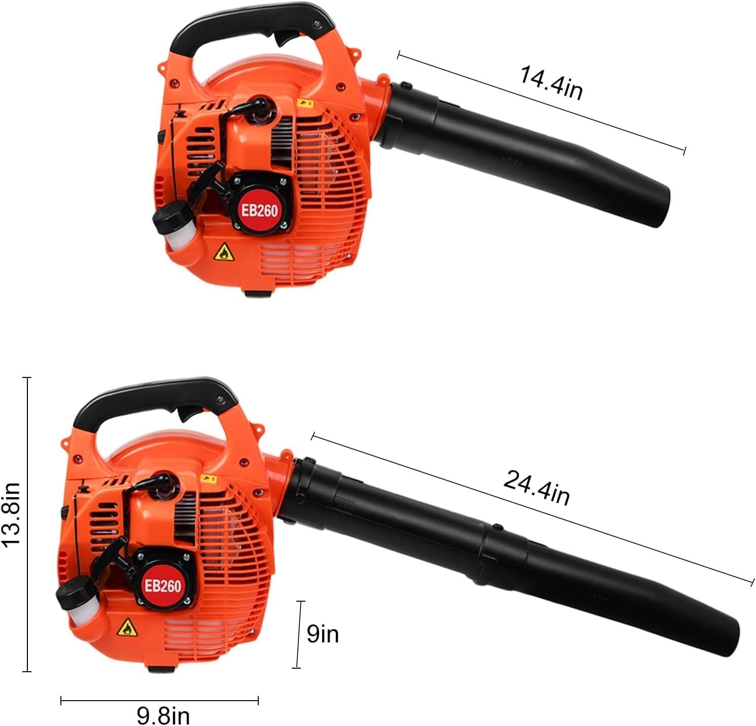 26cc Petrol Leaf Blower High Power Handheld Garden Debris Snow Cleaner