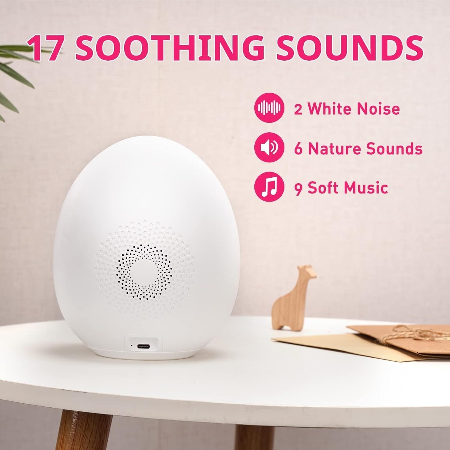 Kids Sleep Training Alarm Clock Night Light & Sound Machine