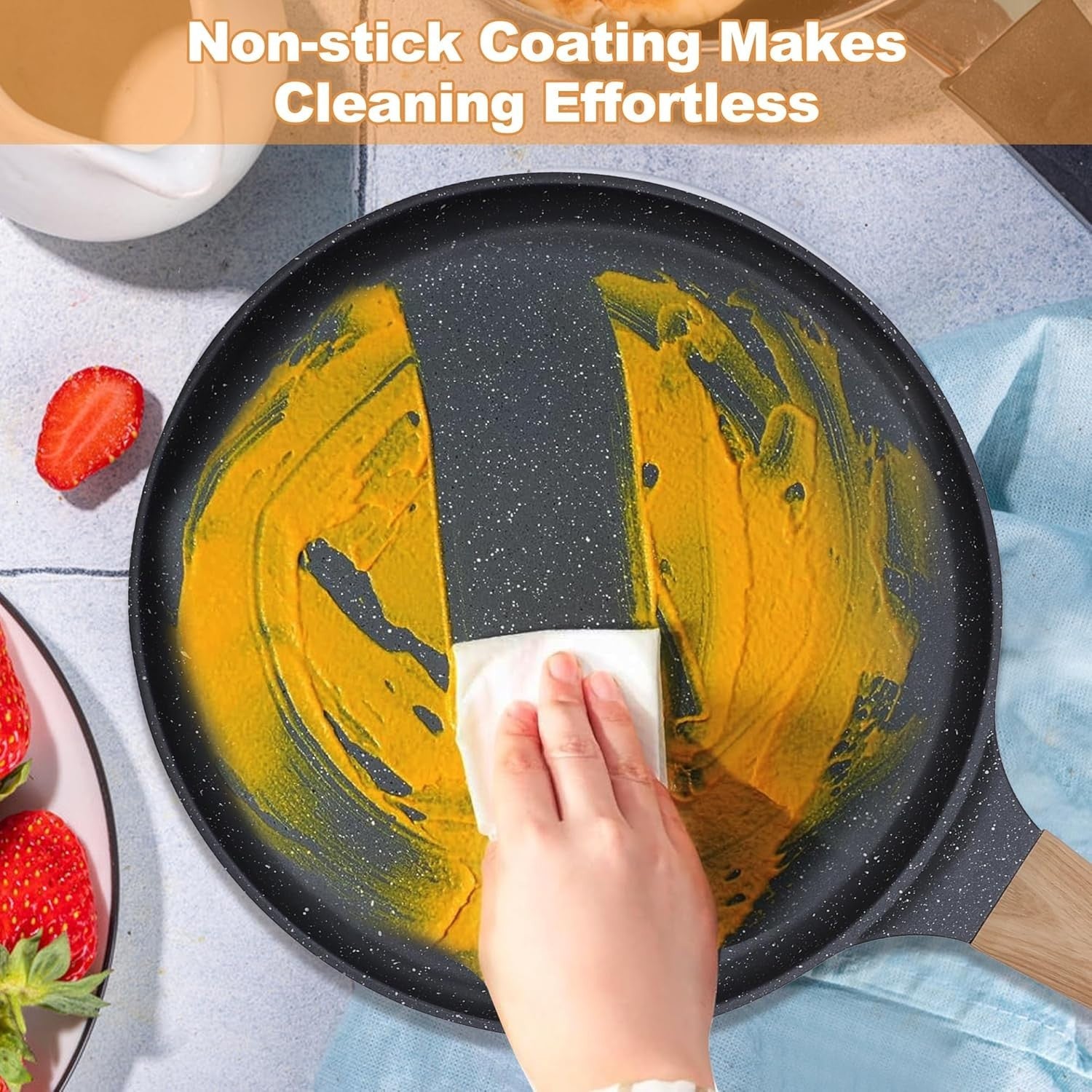 20cm Non-Stick Pancake & Crepe Pan – Induction & All Hob Cooking