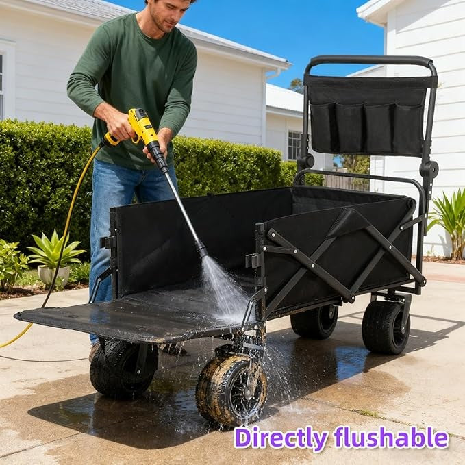 All Terrain Dog Stroller for Large Dogs Heavy Duty Folding Pet Pushchair