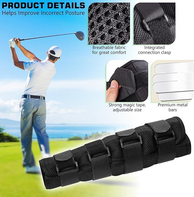 Golf Swing Trainer Elbow Support Arm Straightener Rotation Aid Tool
