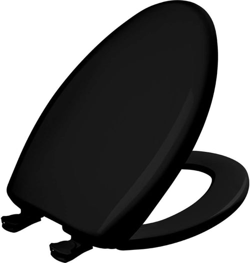 Elongated Toilet Seat Soft Close Resilient Plastic Easy Clean
