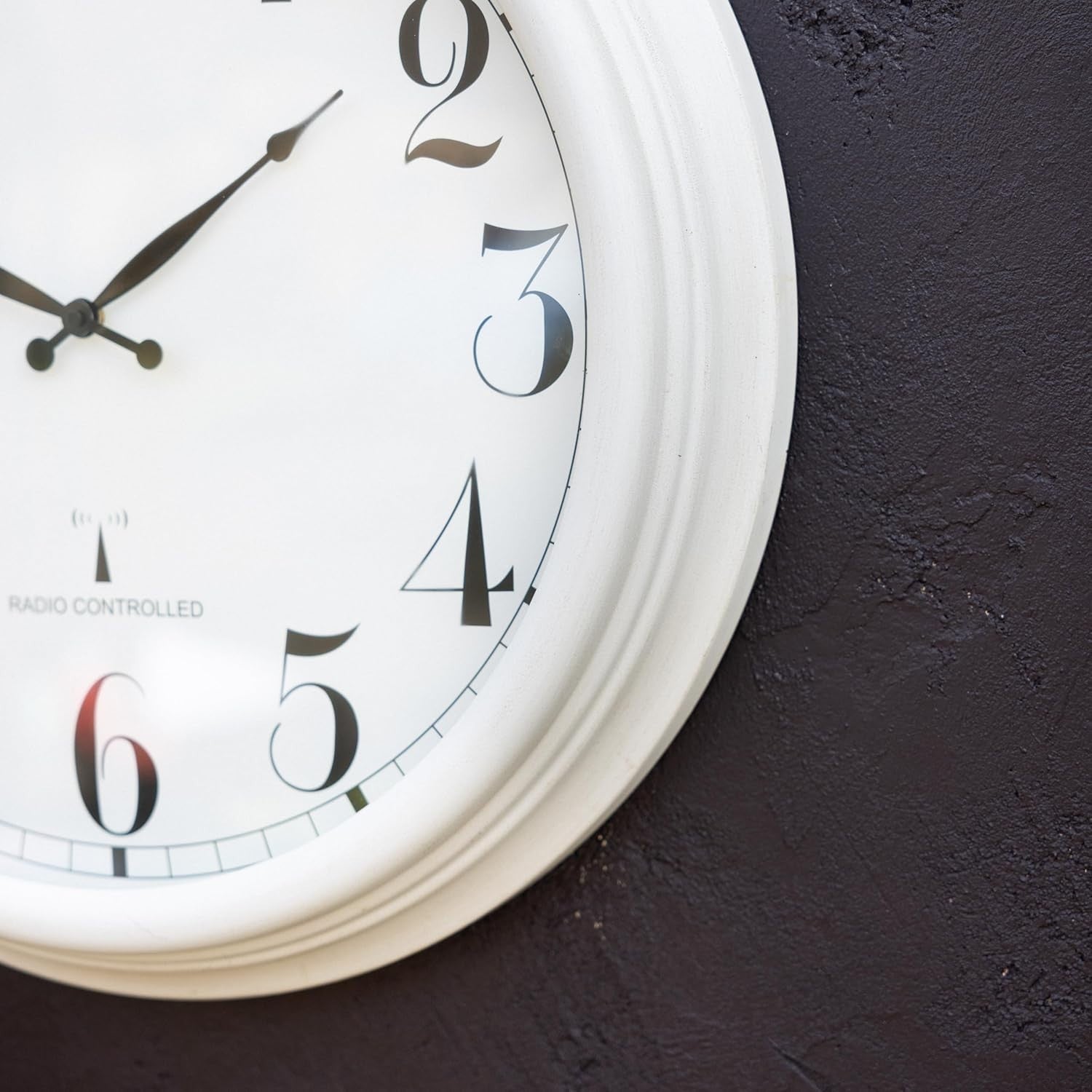 Outdoor Garden Clock 38cm Radio Controlled Rustproof Metal Glass Face