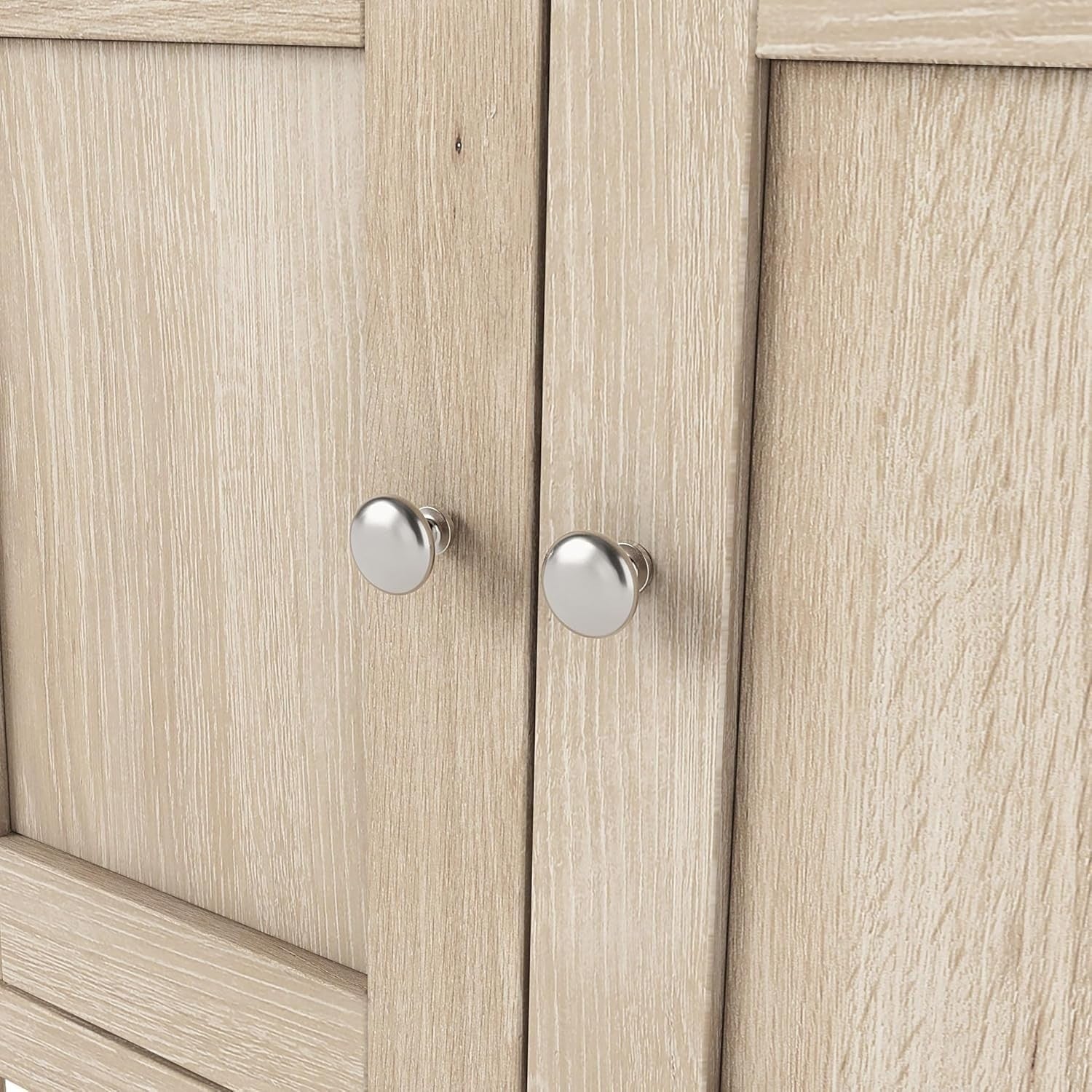 Large Washed Oak Sideboard Storage Cabinet 3 Drawer 3 Door Cupboard Shelf