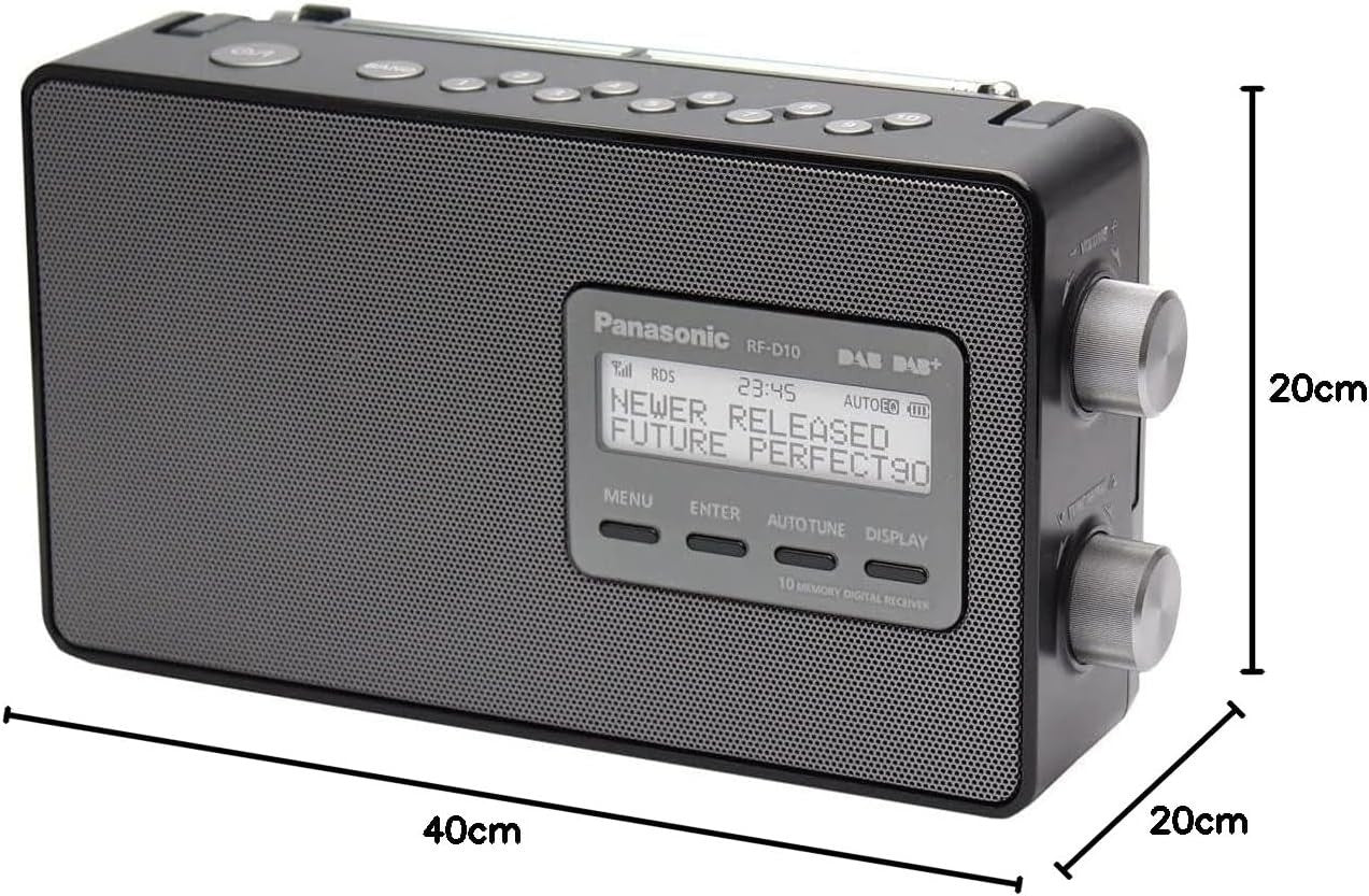 Portable DAB+/FM Digital Radio with 10cm Speaker & AC/DC Power
