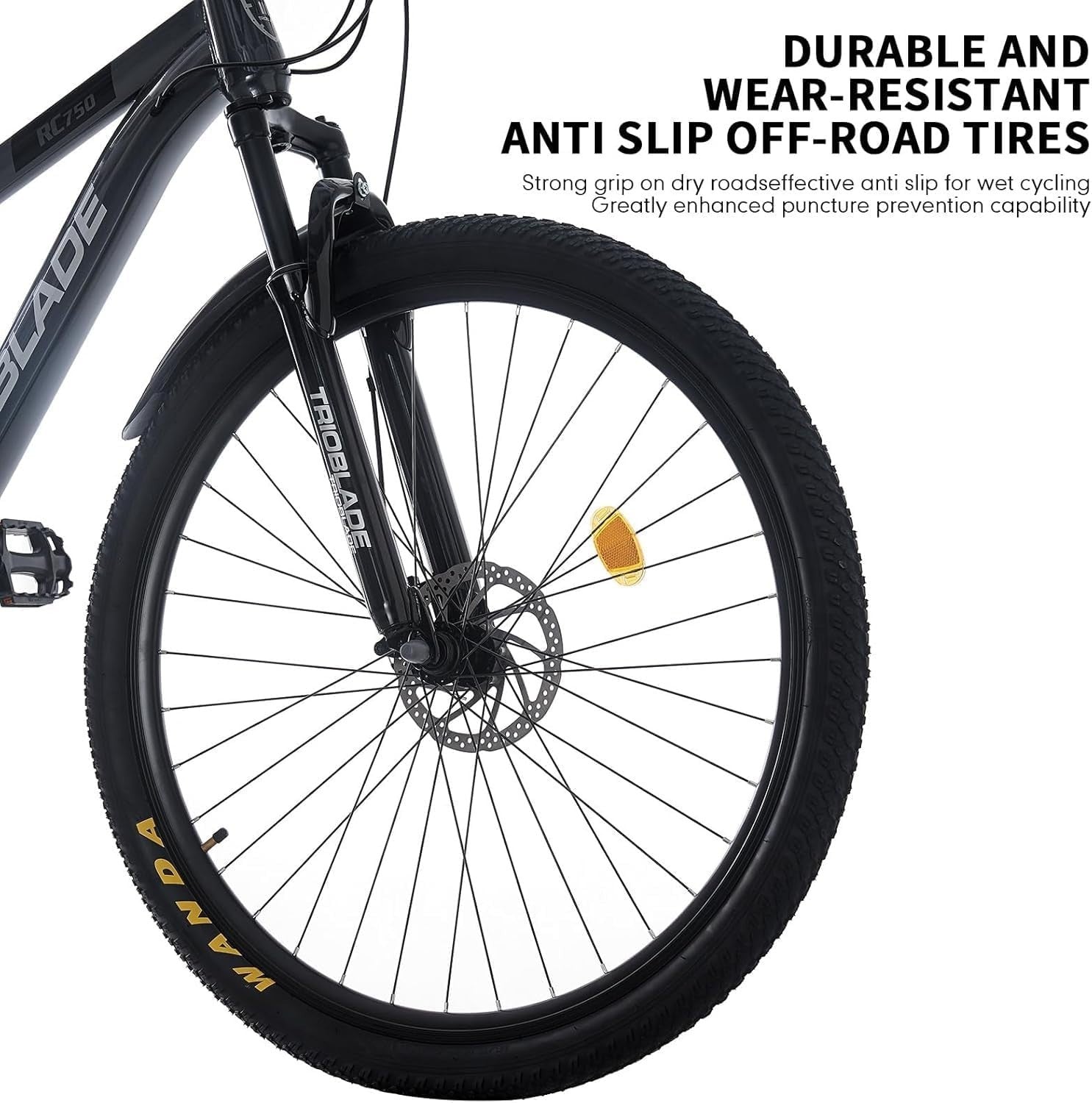 21 Speed 24" Lightweight Aluminium Mountain Bike Men Women Disc Brake