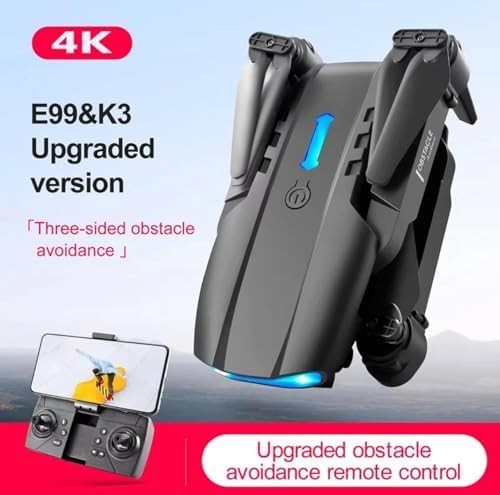 Foldable 1080P Dual Camera Drone w/ Live Video 2 Batteries Carry Case RC Quad