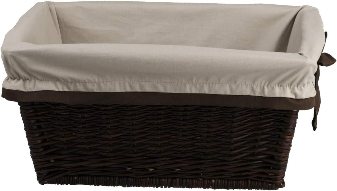 Rustic Wicker Log Basket with Handle for Indoor Wood Storage & Fireplace
