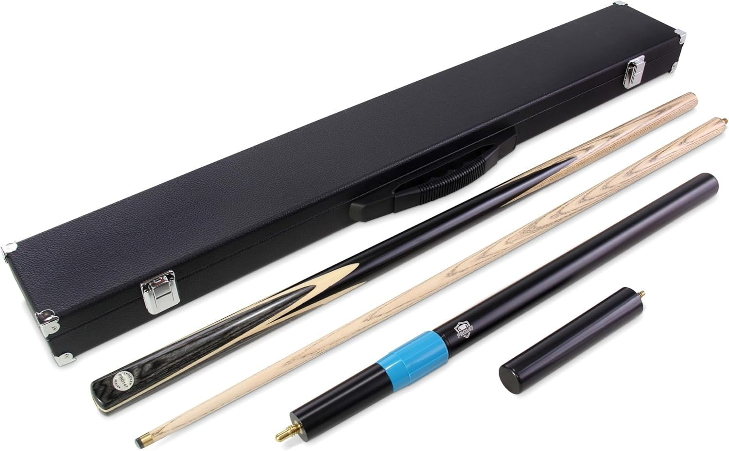 57in Ash Snooker Pool Cue 2 Piece Centre Joint 9.5mm Tip Pro
