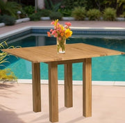 Folding Oak Dining Table 110cm Extendable Rectangular Kitchen Table