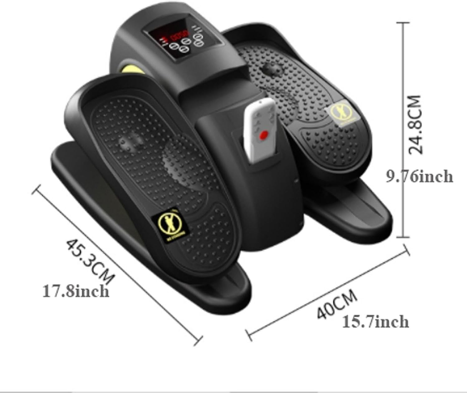 Under Desk Electric Elliptical Pedal Exerciser Quiet Remote Seated Rehab Trainer
