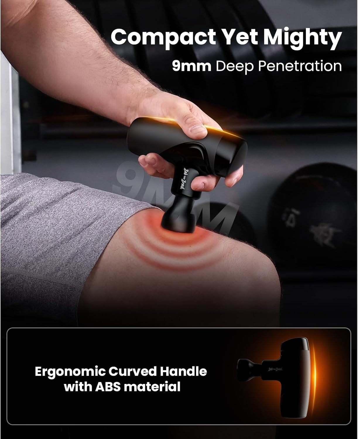Infrared Heated Massage Gun Deep Tissue Muscle Recovery Quiet Percussion