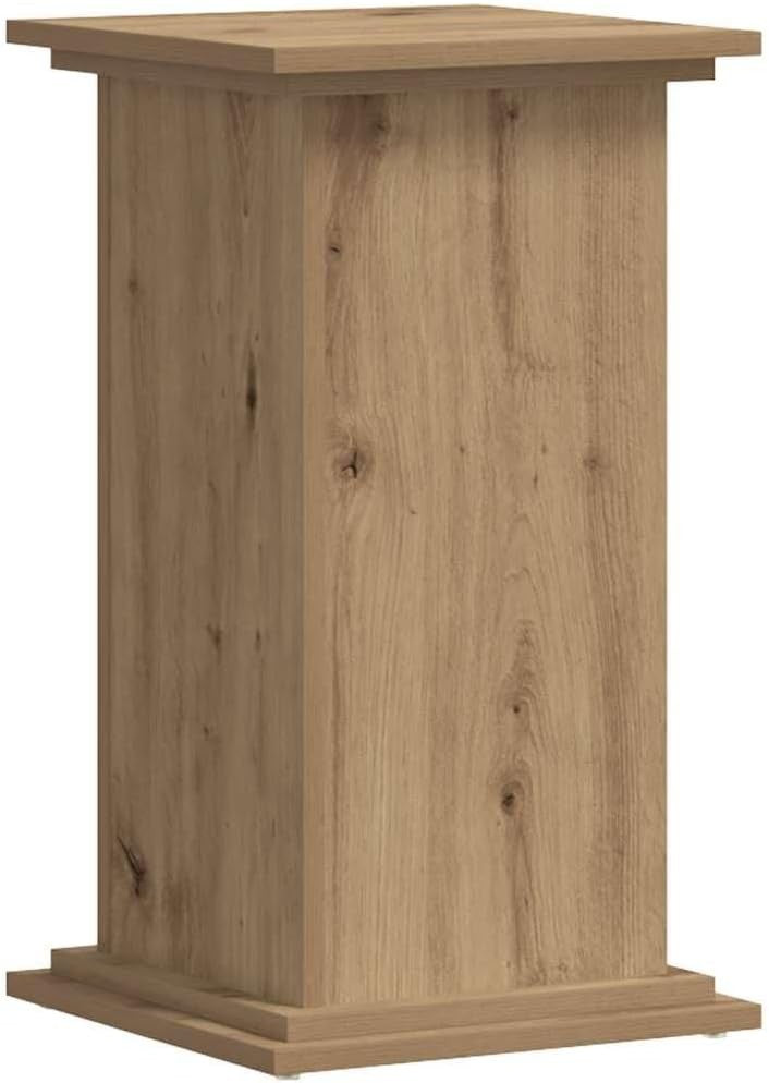 Wood Plant Stand 33x33x60cm Tall Display Pedestal Table Indoor Outdoor Decor Oak