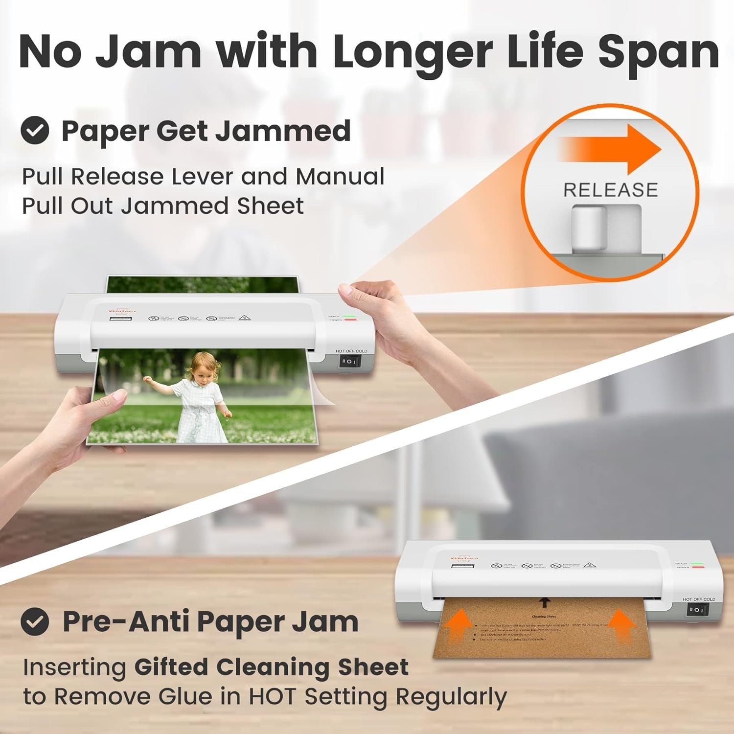 Portable A4 Laminator Compact Lightweight Desk Friendly Home Office Use