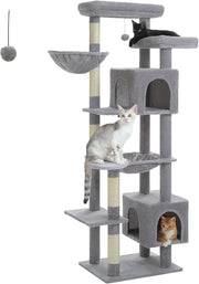 Large Cat Tree 175cm Multi-Level Tower with Condos Scratching