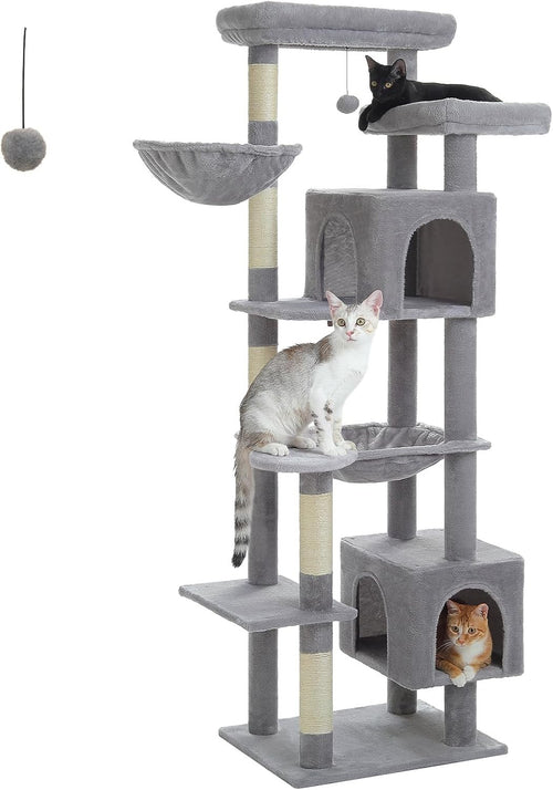 Large Cat Tree 175cm Multi-Level Tower with Condos Scratching