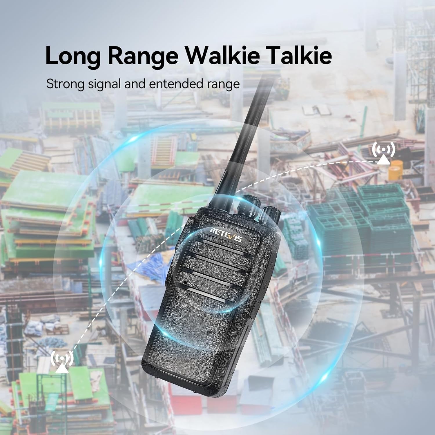 Long Range Rechargeable Walkie Talkies 16CH VOX 6 Way Charger 6 Pack
