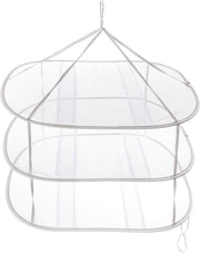 Hanging Mesh Clothes Airer Flat Dryer 3 Tier Delicates Sweater Drying Rack