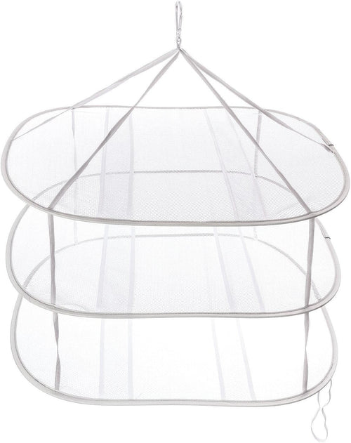 Hanging Mesh Clothes Airer Flat Dryer 3 Tier Delicates Sweater Drying Rack