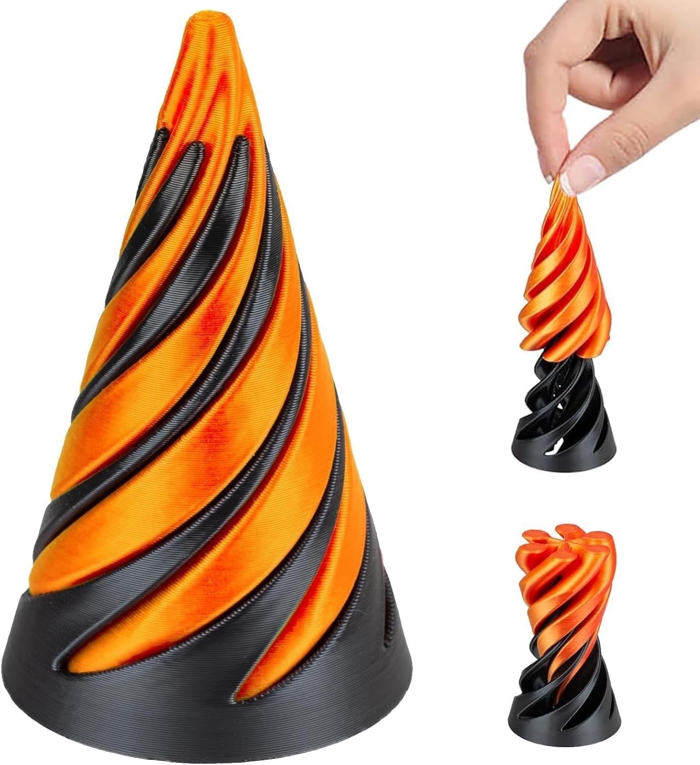 Impossible Pyramid Fidget Pass Through 3D Spiral Illusion Stress Toy