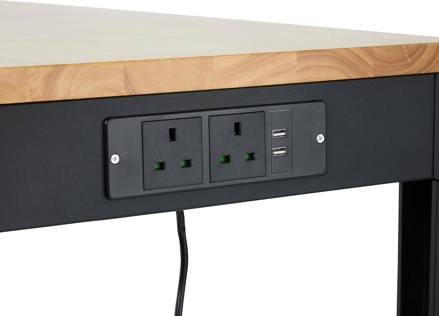 Adjustable Heavy Duty Workbench 800kg with Power Sockets USB 1220mm Wide