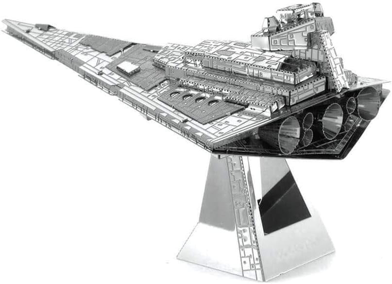 3D Metal Star Destroyer Model Puzzle Kit - DIY Precision Craft & Display
