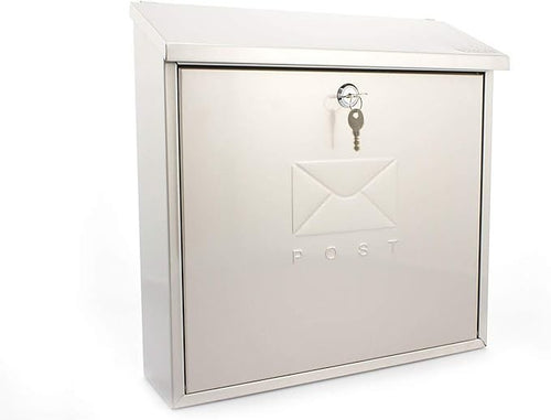 Lockable Stainless Steel Wall Post Box – Weatherproof, Secure, Modern Design