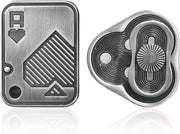 2pc Metal Fidget Set Poker Card Triangle Spinner Stress Relief